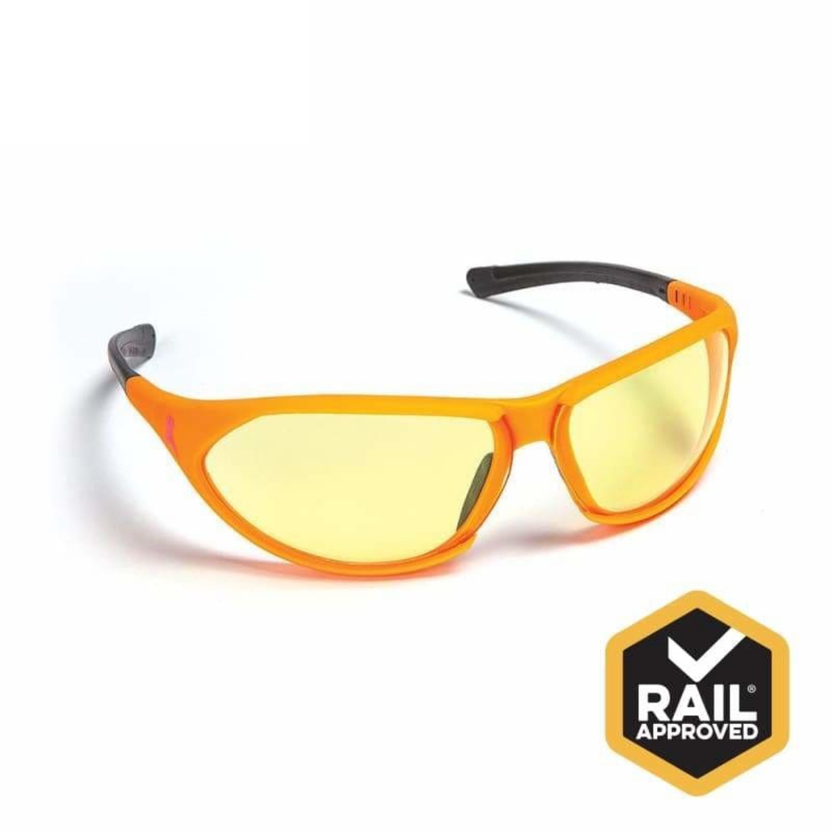 Picture of NBCF Premium Safety Glasses, Amber Lens, Rail Spec